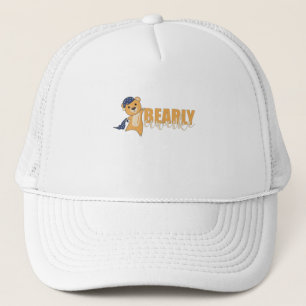 Bearly Awake Bärchen Schlafmütze Teddy Yellow Beer Trucker Pet