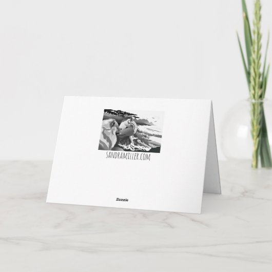 BEARLY AWAKE - CHOW art cards Feestdagen Kaart (Achterkant)