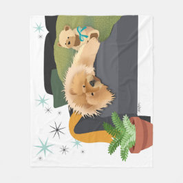 BEARLY AWAKE - CHOW fleece deken