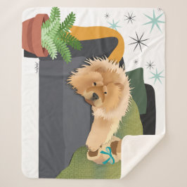 BEARLY AWAKE - CHOW sherpa blanket Deken