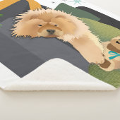 BEARLY AWAKE - CHOW sherpa blanket Sherpa Deken (3/4)