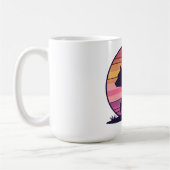 Bearly Awake – Funny Retro Beer Sunset Design Coff Koffiemok (Links)