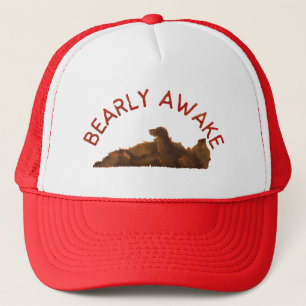Bearly Awake Trucker Hat Trucker Pet