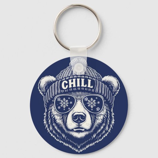 Bearly Cool Sleutelhanger" Sleutelhanger (Achterkant)