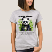 Bearly Needed Panda Shades Pun – ELGIS T-shirt (Voorkant)