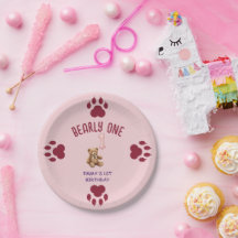 Bearly One | Bruine teddybeer eerste verjaardag
