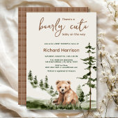 Bearly schattig waterverf bos beer baby shower kaart