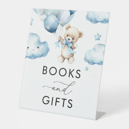 Bearly Wacht Teddy Bear baby shower Boek & geschen Reclamebord Met Voetstuk
