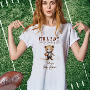 Bearly Wait Amerikaans Football Baby shower T-shirt