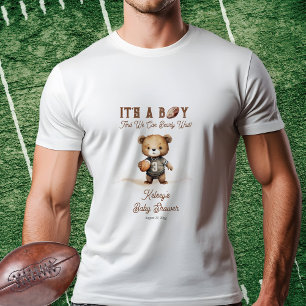 Bearly Wait Amerikaans Football Baby shower Tri-Blend Shirt