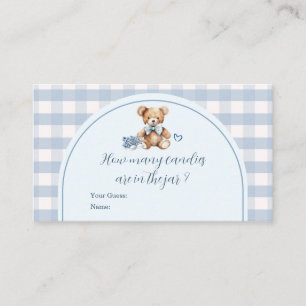 Bearly Wait Baby Schoenen Gingham Hoeveel Snoepjes Informatiekaartje