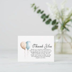 Bearly Wait Baby Shower Bedankkaart Notitiekaartje