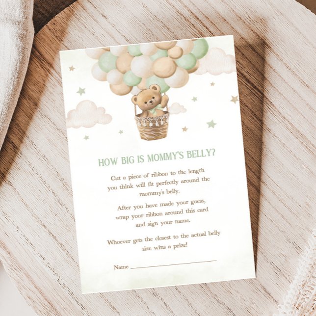 Bearly Wait Baby Shower Hoe Groot Is Mamma's Buik  (Bearly Wait Bear Baby Shower Game)