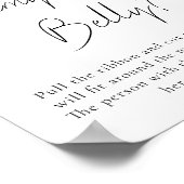 Bearly Wait Baby shower Hoe groot Mommys Belly Sig Poster (Hoek)