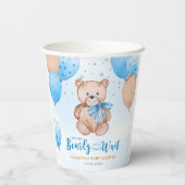 Bearly Wait baby shower Papieren Bekers (Achterkant)