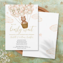 Bearly Wait Baby Shower Per Post Op Afstand