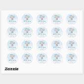 Bearly Wait Baby Shower Ronde Sticker (Vel)