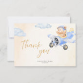 Bearly Wait Baby Shower Thank You Card  Bedankkaart (Voorkant)