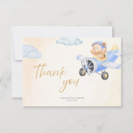 Bearly Wait Baby Shower Thank You Card  Bedankkaart