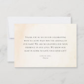 Bearly Wait Baby Shower Thank You Card  Bedankkaart (Achterkant)