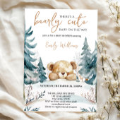 Bearly Wait Baby Shower Uitnodiging | Woodland Bee