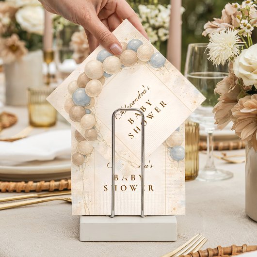 Bearly Wait Balloon Baby Shower Servet