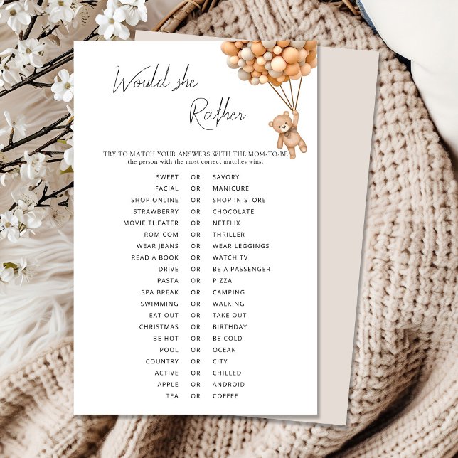 Bearly Wait Balloons Baby shower zou ze liever (Creator heeft geüpload)