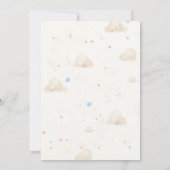 Bearly Wait Balloons Waterverf Boy Baby shower Kaart (Achterkant)