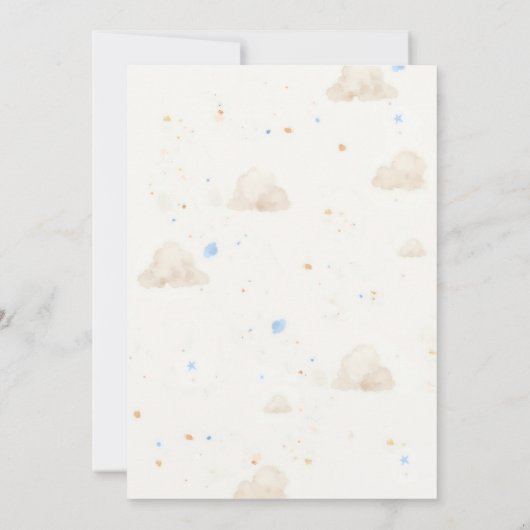 Bearly Wait Balloons Waterverf Boy Baby shower Kaart (Achterkant)