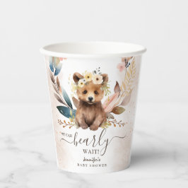 Bearly Wait Beer Baby shower Paper Cup Papieren Bekers