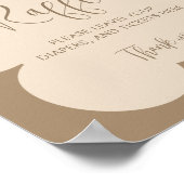 Bearly Wait Beige Baby Shower Diaper Raffle Poster (Hoek)