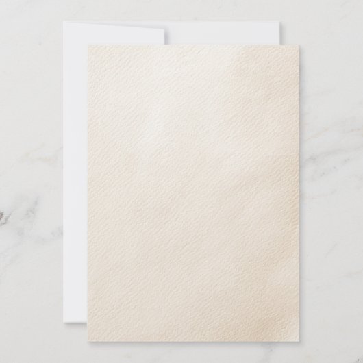 Bearly Wait Beige Genderneutraal Baby shower Kaart (Achterkant)