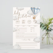 Bearly Wait Blue Baby Predictions Game (Staand voorkant)