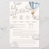 Bearly Wait Blue Baby Predictions Game (Voorkant)