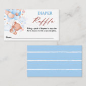 Bearly Wait Blue Teddy Bear Luierschurft Informatiekaartje (Voorkant / Achterkant)