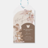 Bearly Wait Boho Teddibeer Bedankt Cadeaulabel (Voorkant)