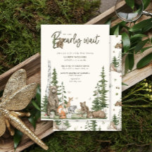 Bearly Wait Bosdieren Baby Shower