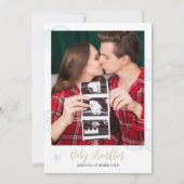 Bearly Wait Boy Baby Shower Per Post Foto Kaart (Achterkant)