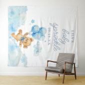 Bearly Wait Boy Baby shower Sprinkle Foto Prop Wandkleed (In Situ (horizontaal))