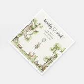 Bearly Wait Boy Baby Shower Woodland Servet (Hoek)