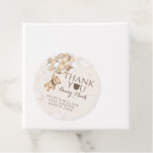 Bearly Wait Bruin Beer Ballon Baby shower Bedankjes Labels (In situ)