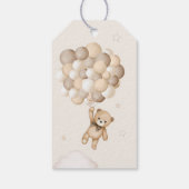 Bearly Wait Bruin Beer Ballon Baby shower Cadeaulabel (Achterkant)