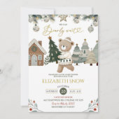 Bearly Wait Christmas Baby shower Kaart (Voorkant)