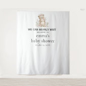  Bearly Wait Douche Achtergrond Wandkleed (Voorkant)