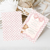 Bearly Wait Elegant Bear Baby Shower Kaart