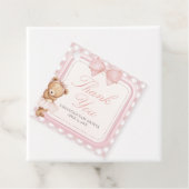 Bearly Wait Elegante Beer Babyshower Bedankjes Labels (In situ)