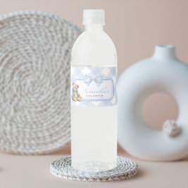 Bearly Wait Elegante Beer Babyshower Waterfles Etiket