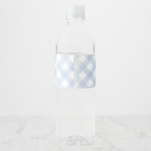 Bearly Wait Elegante Beer Babyshower Waterfles Etiket (Achterkant)