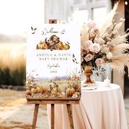 Bearly Wait Fall Woodland Baby Shower Welcome