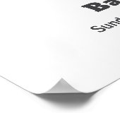 Bearly Wait Football Sport Baby Shower Welcome Poster (Hoek)